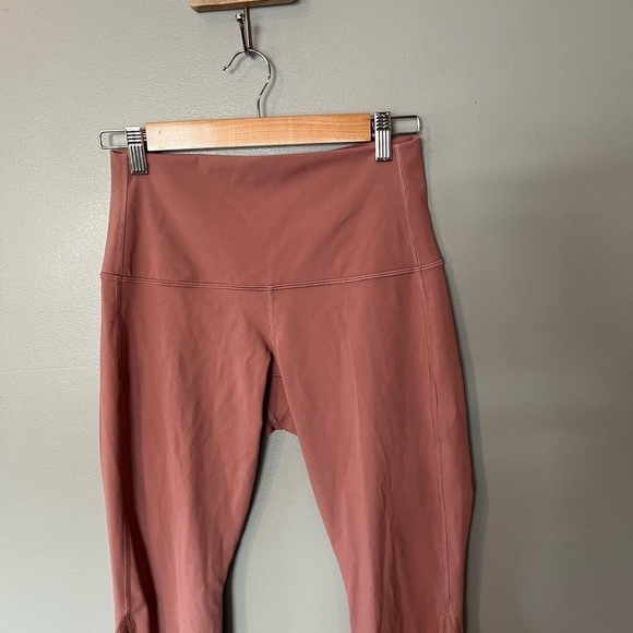 Lululemon Wunder Under High-Rise Crop 23" Scallop Full-On Luxtreme Spiced Chai - Picture 5 of 10